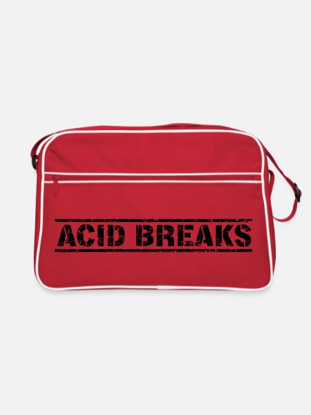 Acid Breaks - Retro Bag - red/white - Front
