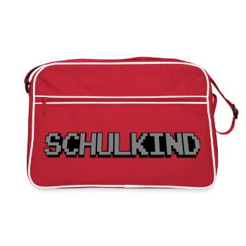 Schoolchild Pixel - Retro Bag - red/white - Front