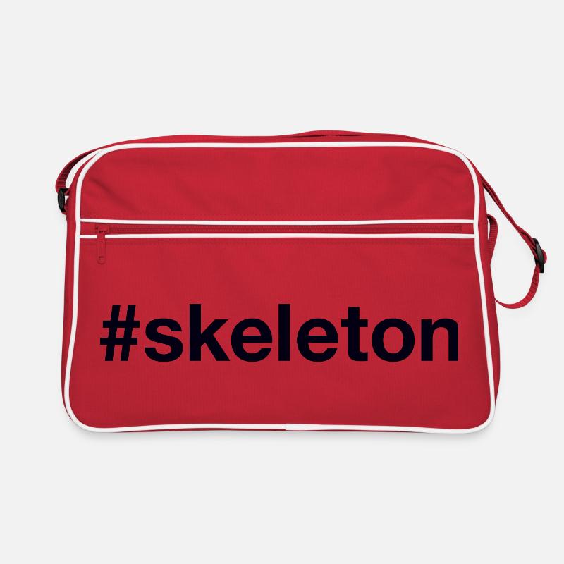 Skeleton Hashtag Retro Tasche