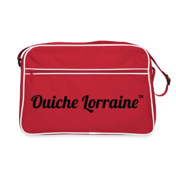 Ouiche Lorraine - The American Class quote - Retro Bag - red/white - Front