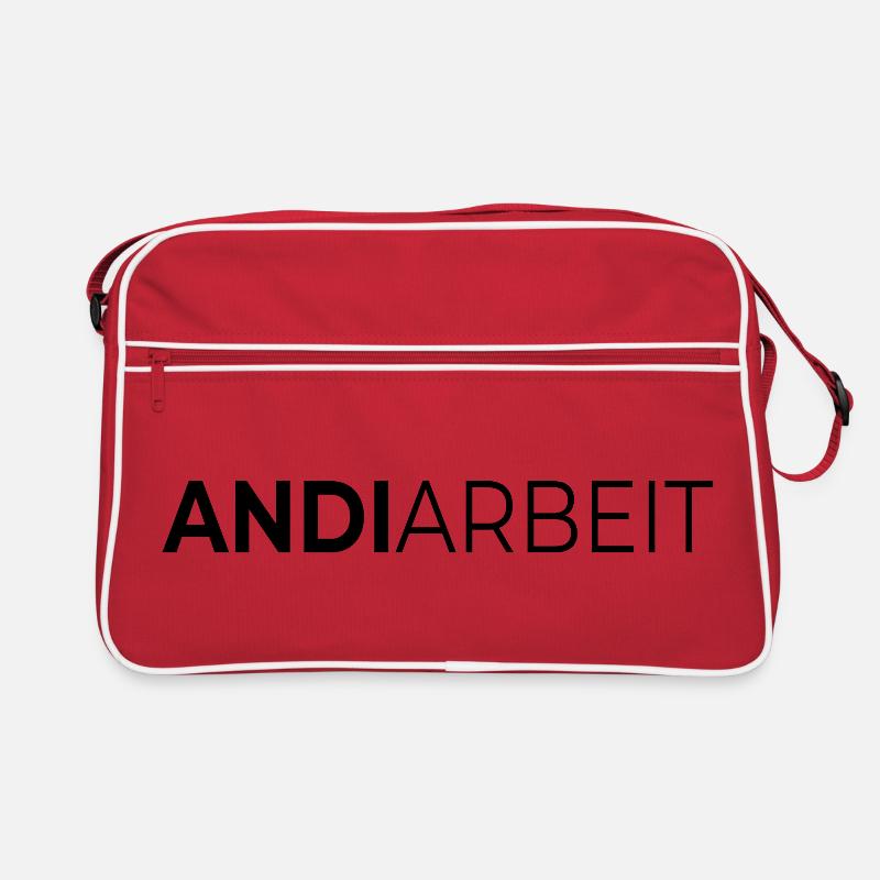 Andi Arbeit Andreas Andy Andrea Geschenk Name Retro Tasche