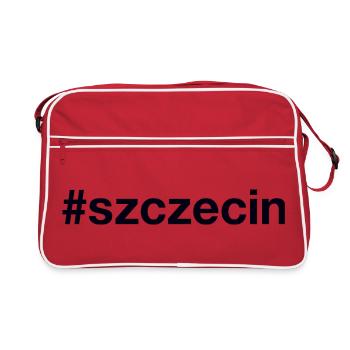 Szczecin Polska Pologne Hashtag - Sac Retro - rouge/blanc - Devant