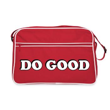 Faire le bien - Sac Retro - rouge/blanc - Devant