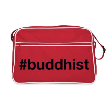 Buddhist Buddhism Buddhismus - Retro Bag - red/white - Front