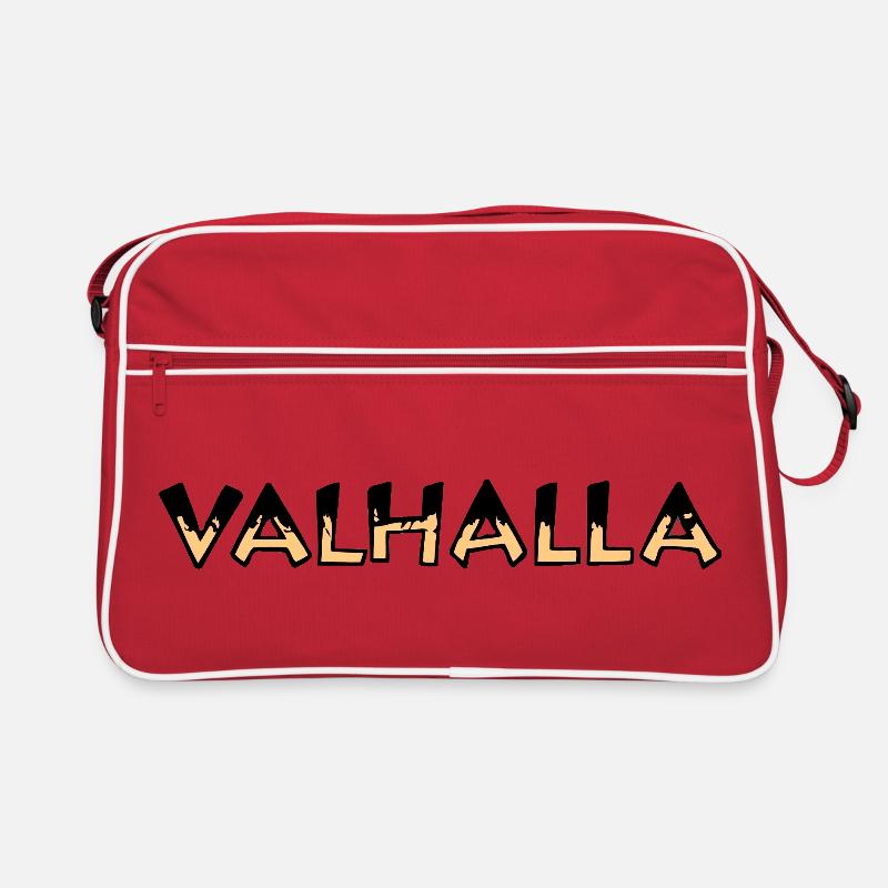 Valhalla Rune Yellow and Black Retro Bag