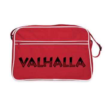 Valhalla Rune Red and Black - Retro Bag - red/white - Front