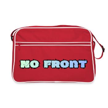 Pas de front, pas de reproche, langage de jeunesse - Sac Retro - rouge/blanc - Devant