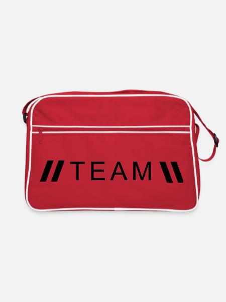 Style équipe - Sac Retro - rouge/blanc - Devant