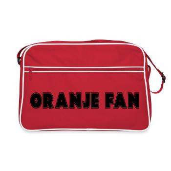 Orange fan de la famille royale pour le Jour du Roi # - Sac Retro - rouge/blanc - Devant