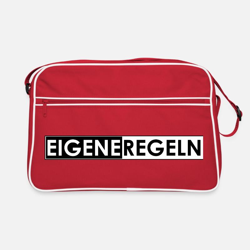 Eigene Regeln Retro Tasche