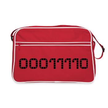 Binary notation - 30 - Retro Bag - red/white - Front