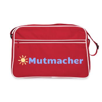Mutmacher - Retro Tasche - Rot/Weiß - Vorne
