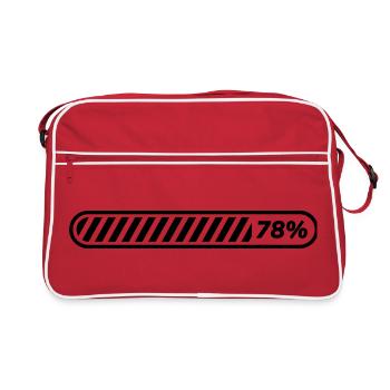 Loading… 78 % - Retro Tasche - Rot/Weiß - Vorne