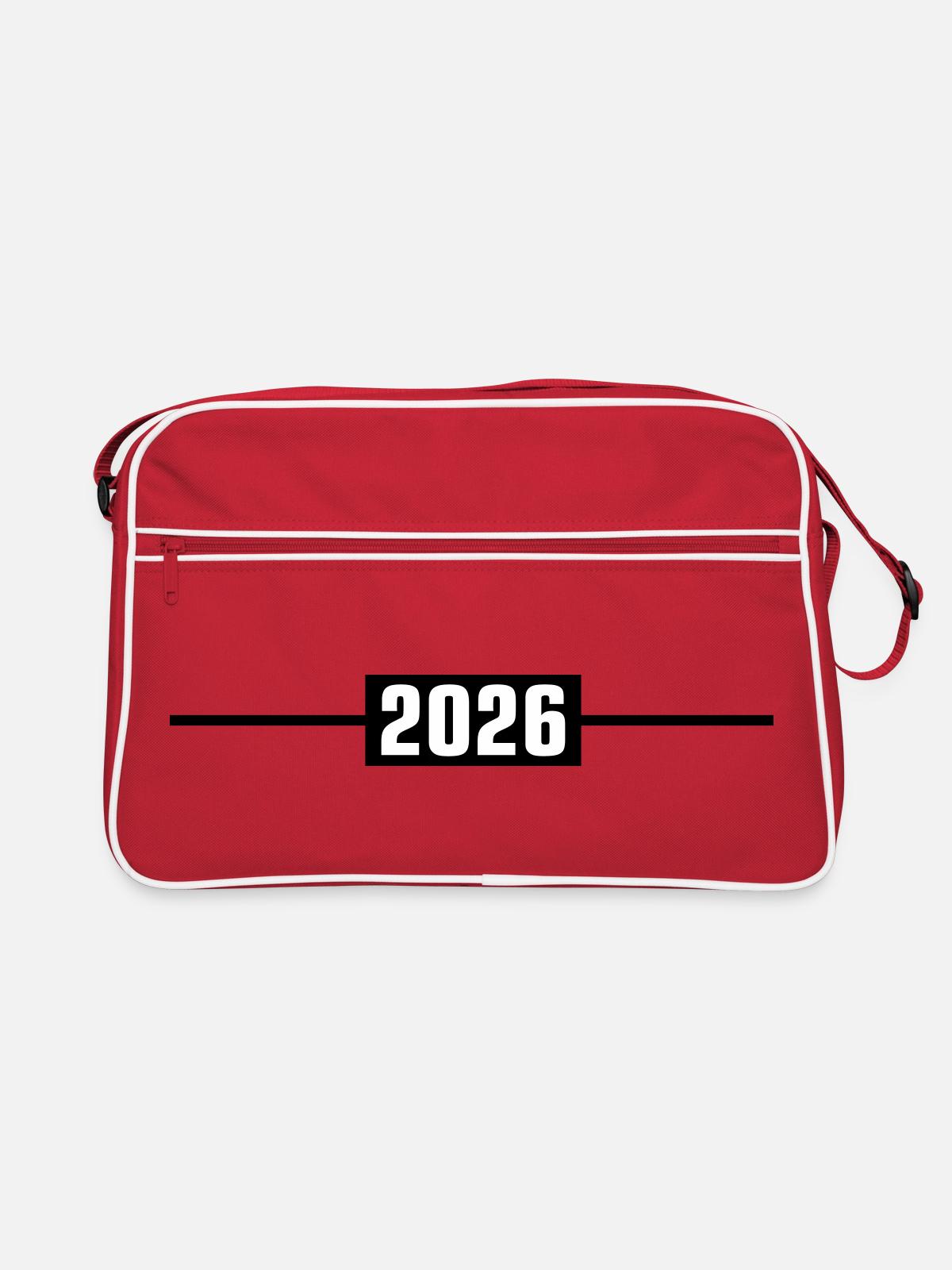 2026 Line - Retro Bag - red/white - Front