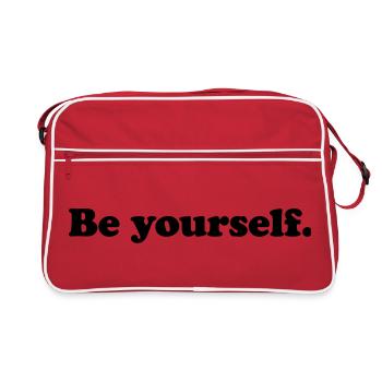 être soi-même - Sac Retro - rouge/blanc - Devant