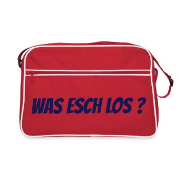 Was esch los ? - Sac Retro - rouge/blanc - Devant