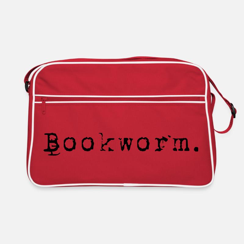 Bookworm Bücher Bücherwurm Retro Tasche