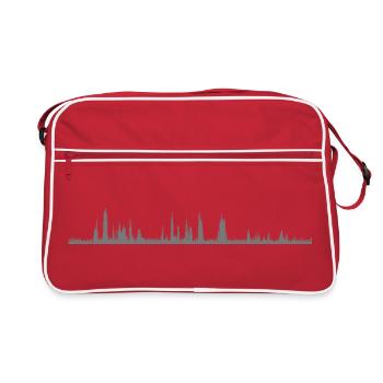 Audio Waveform - Retro Bag - red/white - Front