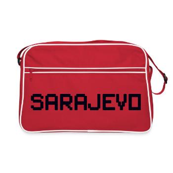 SARAJEVO Bosnien Bosnia - Retro Bag - red/white - Front