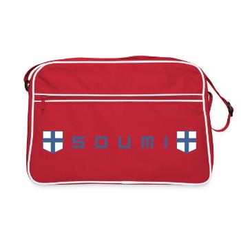 Soumi, Finlande - Sac Retro - rouge/blanc - Devant