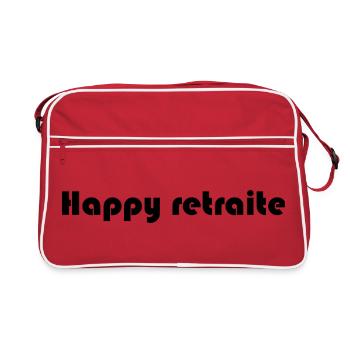 RETRAITE. RETRAITE. RETRAITEE. RETRAITE. - Sac Retro - rouge/blanc - Devant