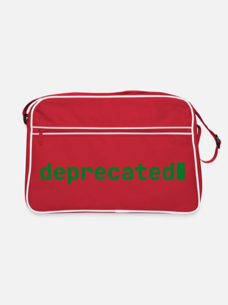 Feeling Deprecated | Developer mood | dark - Retro Bag - red/white