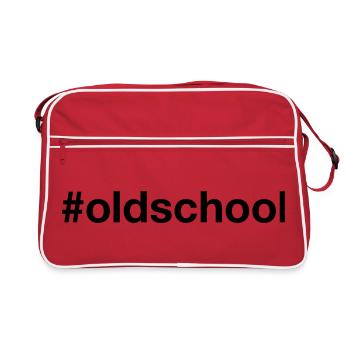 OLD SCHOOL Retro Vintage - Retro Bag - red/white - Front