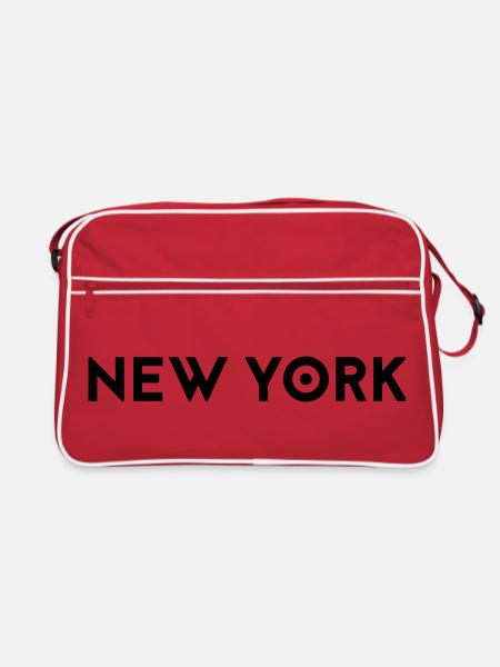 NEW YORK - Retro Bag - red/white