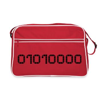 Binary notation - 80 - Retro Bag - red/white - Front