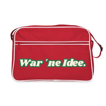 C’était une idée. T-shirt amusant pour chaque jour. - Sac Retro - rouge/blanc - Devant