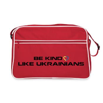 Sois gentil comme les Ukrainiens - Sac Retro - rouge/blanc - Devant