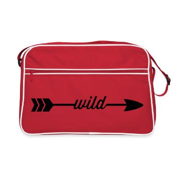 Sauvage - Sac Retro - rouge/blanc - Devant