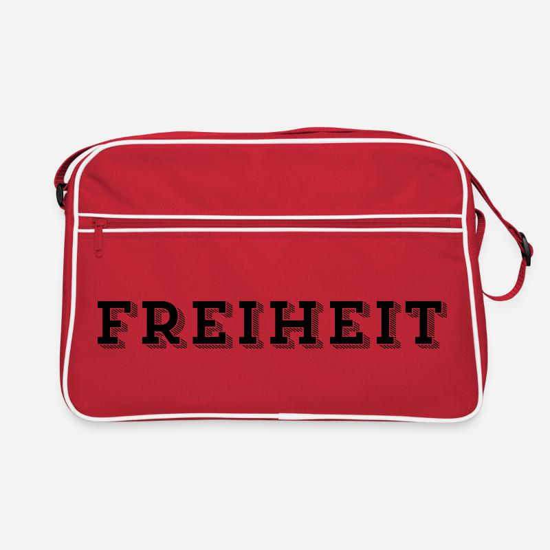 FREEDOM – Boundless and free - Retro Bag - red/white