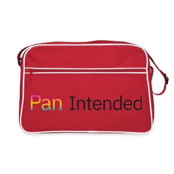 Pan intended – a pansexual subtle pride shirt - Retro Bag - red/white - Front