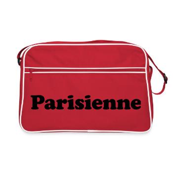 Parisienne - Ville de Paris au féminin  - Sac Retro - rouge/blanc - Devant