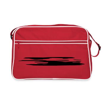 Blob Stroke Stripe Marker TOP (Vectorgraphic) - Retro Bag - red/white - Front