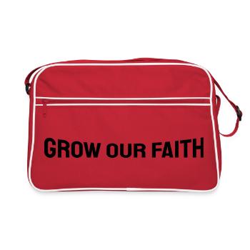 Faisons grandir nos croyances - Sac Retro - rouge/blanc - Devant