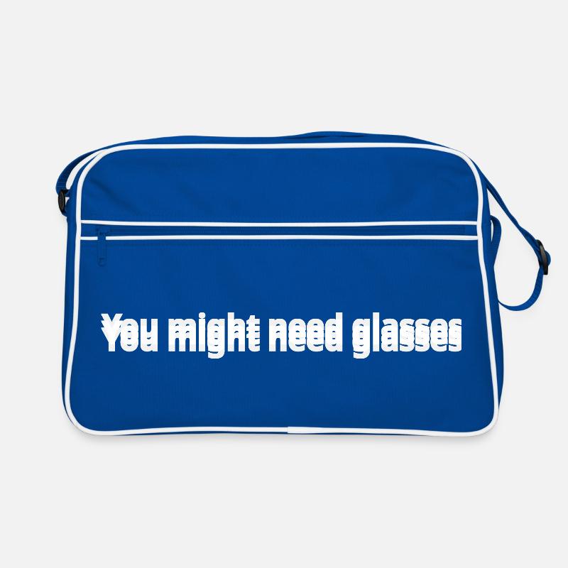 Möglicherweise benötigen Sie eine Brille Retro Tasche