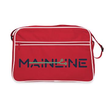 LIGNE PRINCIPALE - Sac Retro - rouge/blanc - Devant