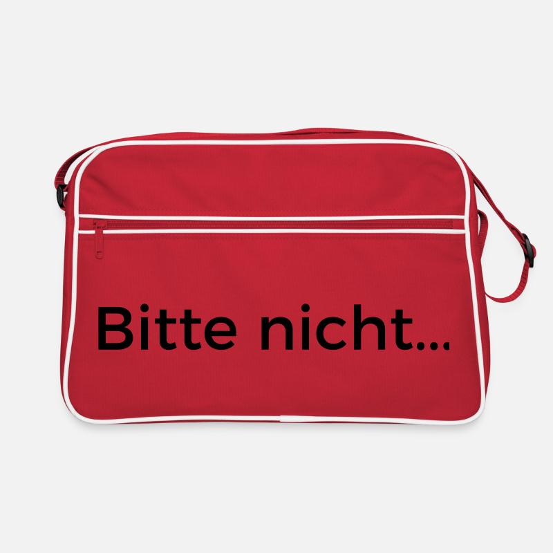 Bitte nicht... Retro Tasche