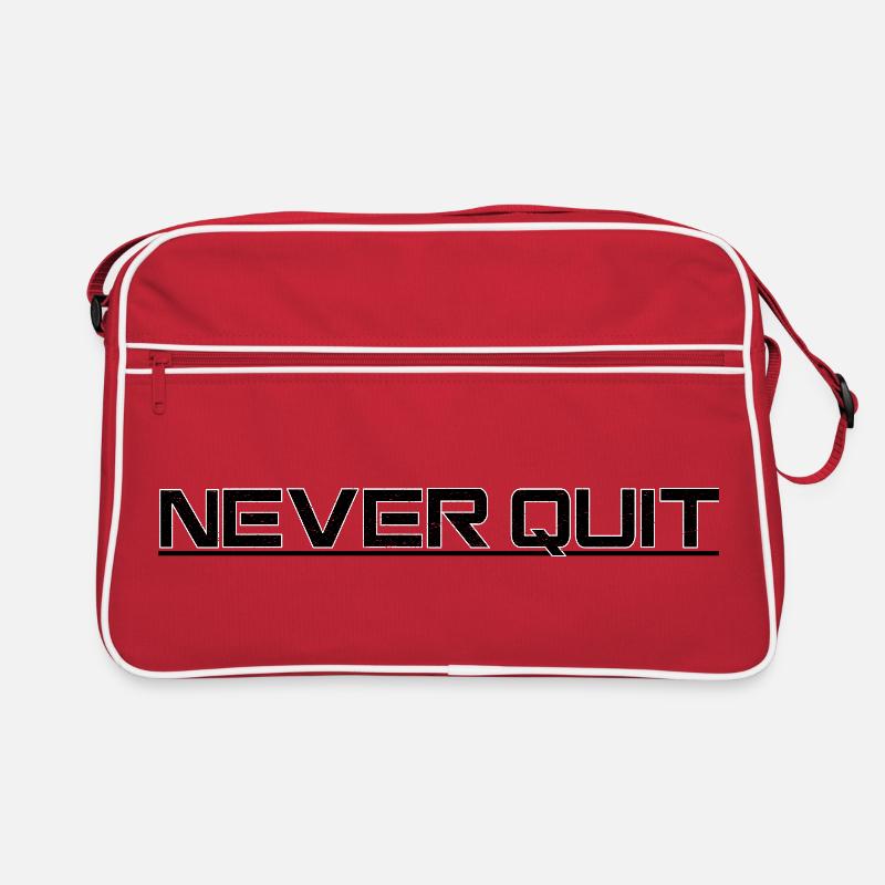 Never Quit Endurance Motif Retro Bag