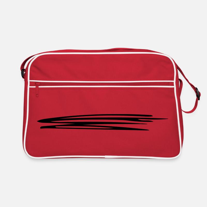 Sweeping lines | Vectorgraphic = Change Colors Retro Bag