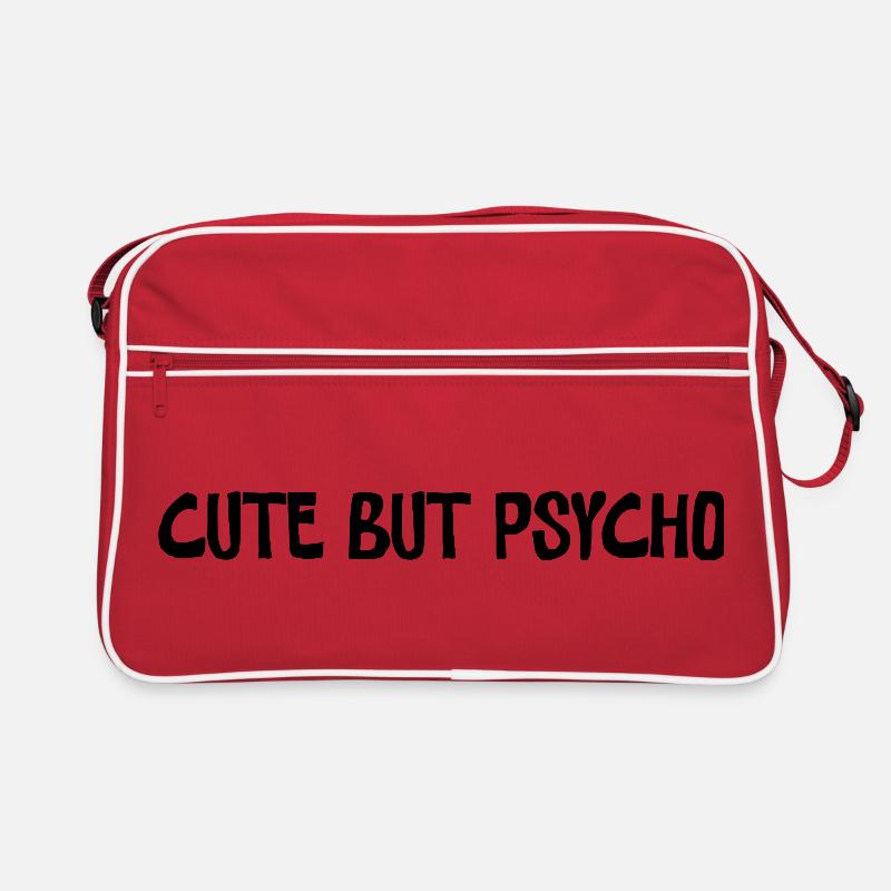 Cute But Psycho Minimal Statement Design Retro Tasche