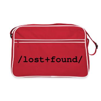 Lost+Found - /lost+found/ folder - Retro Bag - red/white - Front