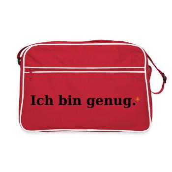 I'm enough - Retro Bag - red/white - Front