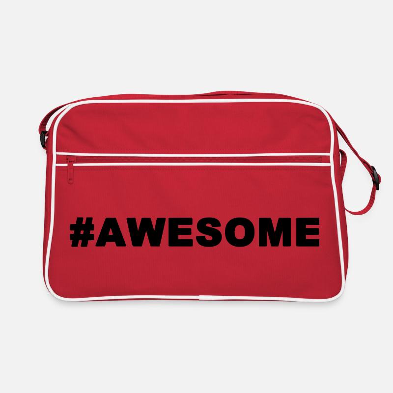 hastag awesome Retro Tasche