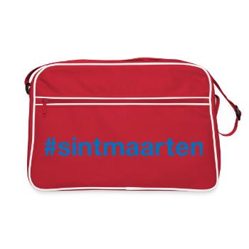 Sint Maarten Hashtag - Sac Retro - rouge/blanc - Devant