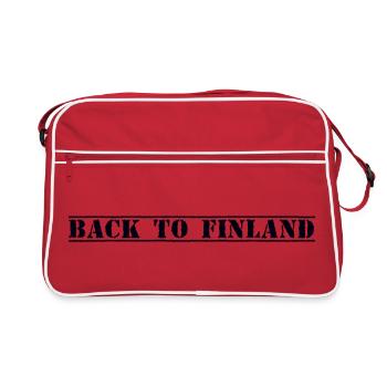 Finlande Finlande - Sac Retro - rouge/blanc - Devant