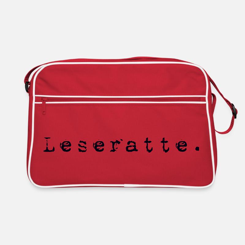Leseratte Retro Tasche