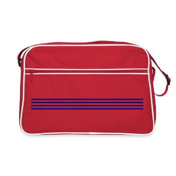 Line strokes icon - Retro Bag - red/white - Front